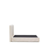 Abziehbares Bett Jaira in weißer Chenille für Matratzengröße 150 x 190 cm, FSC Mix Credit von Kave Home – Bild 4