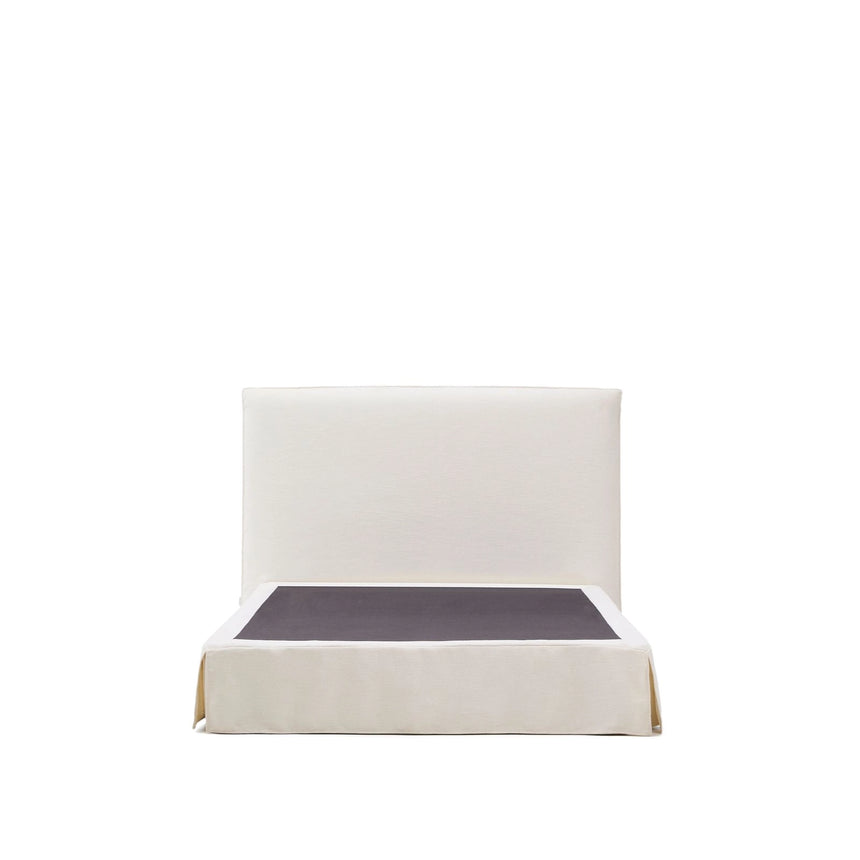 Abziehbares Bett Jaira in weißer Chenille für Matratzengröße 150 x 190 cm, FSC Mix Credit von Kave Home – Bild 5
