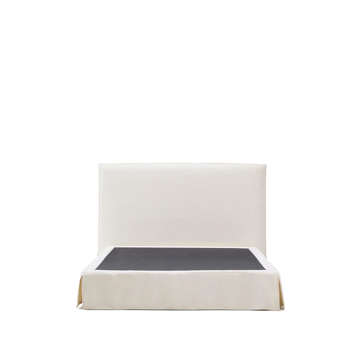 Abziehbares Bett Jaira in weißer Chenille für Matratzengröße 160 x 200 cm, FSC Mix Credit von Kave Home – Produktbild 6