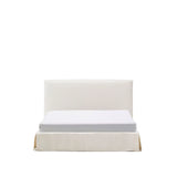 Abziehbares Bett Jaira in weißer Chenille für Matratzengröße 180 x 200 cm, FSC Mix Credit von Kave Home – Produktbild 1