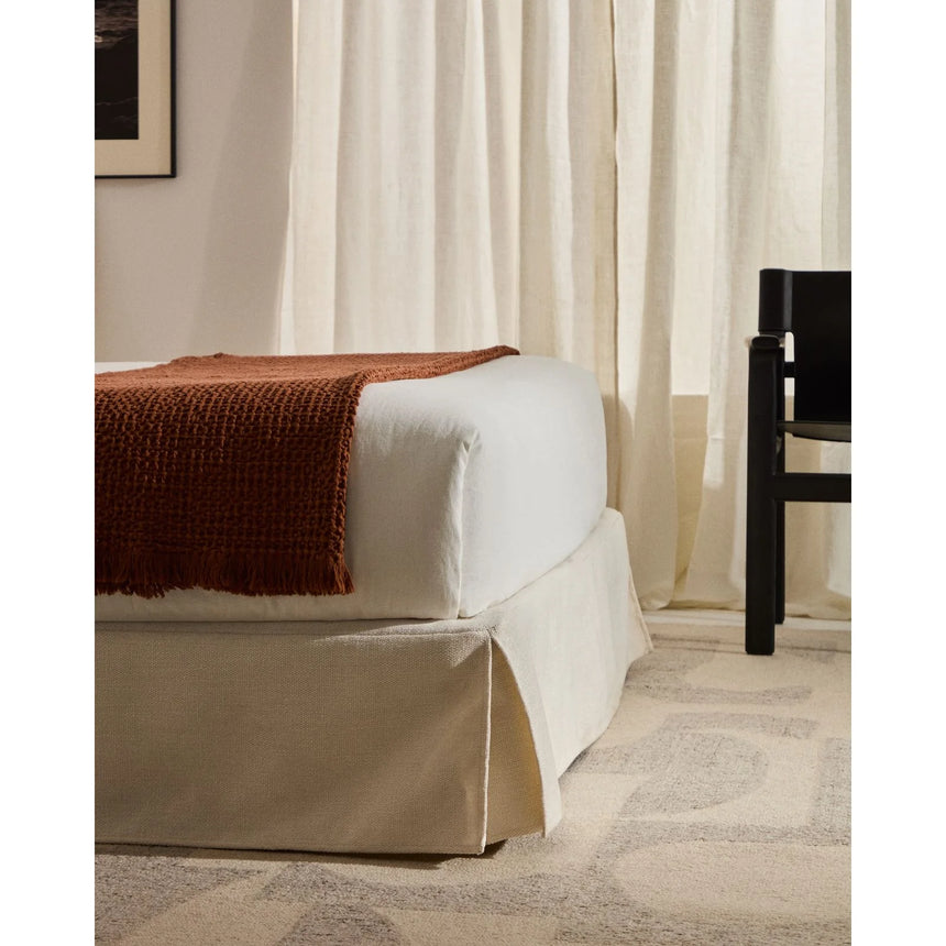Abziehbares Bett Jaira in weißer Chenille für Matratzengröße 180 x 200 cm, FSC Mix Credit von Kave Home – Produktbild 3