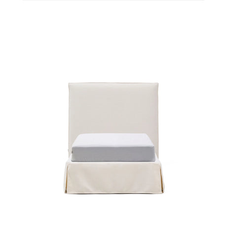Abziehbares Bett Jaira in weißer Chenille für Matratzengröße 90 x 200 cm, FSC Mix Credit von Kave Home – Bild 1