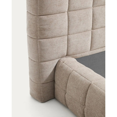 Abziehbares Bett Luiana aus beigefarbener Chenille für Matratzengröße 160 x 200 cm von Kave Home – Bild 8