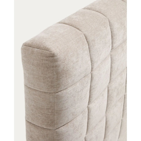 Abziehbares Bett Luiana aus beigefarbener Chenille für Matratzengröße 160 x 200 cm von Kave Home – Bild 9