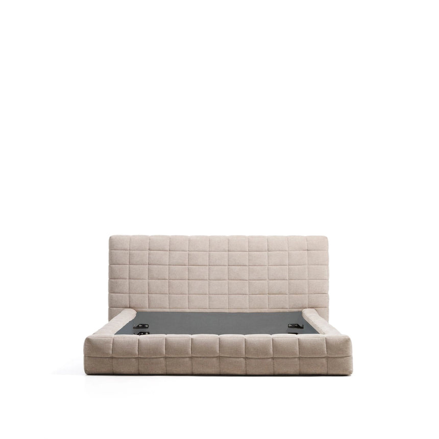 Abziehbares Bett Luiana aus beigefarbener Chenille für Matratzengröße 180 x 200 cm von Kave Home – Bild 4