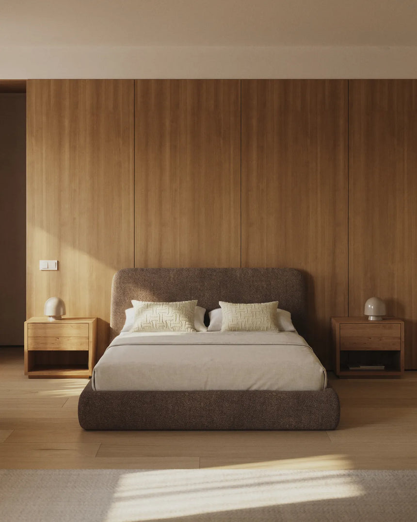Abziehbares Bett Martina mit Lammfellimitat für Matratzengröße 160 x 200 cm, FSC Mix Credit von Kave Home – Bild 2