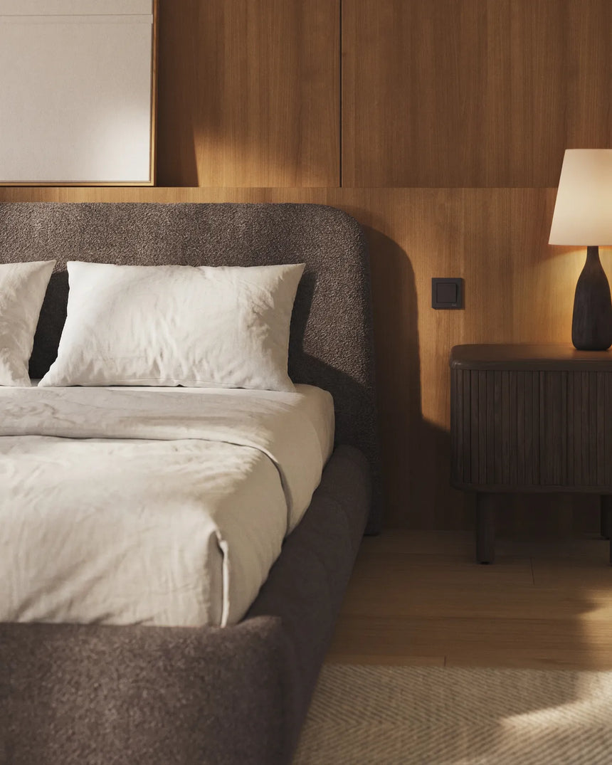 Abziehbares Bett Martina mit Lammfellimitat für Matratzengröße 180 x 200 cm, FSC Mix Credit von Kave Home – Bild 3