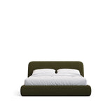 Abziehbares Bett Martina mit dunkelgrünem Lammfellimitat für Matratzengröße 160 x 200 cm, FSC Mix Credit von Kave Home – Bild 1