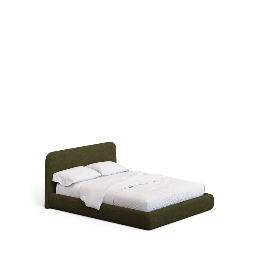 Abziehbares Bett Martina mit dunkelgrünem Lammfellimitat für Matratzengröße 180 x 200 cm, FSC Mix Credit von Kave Home – Bild 6
