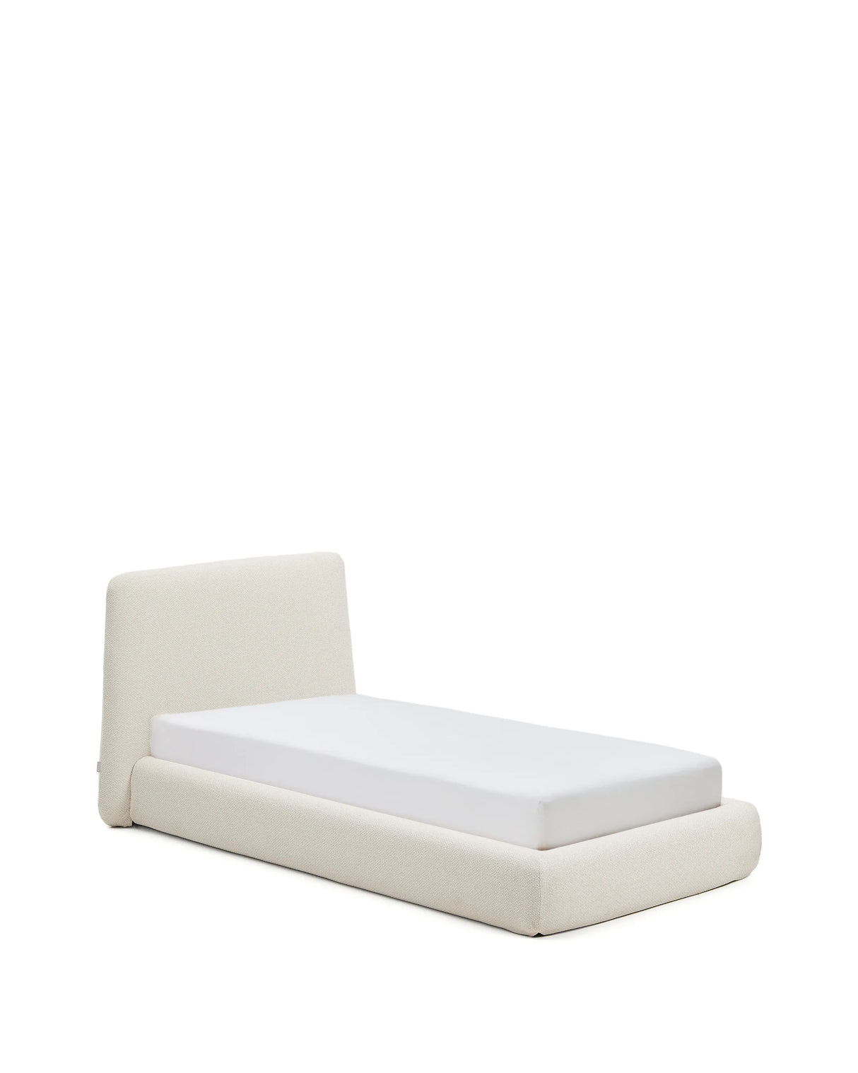 Abziehbares Bett Martina mit ecrufarbener Chenille für Matratzengröße 90 x 200 cm von Kave Home – Produktbild 5