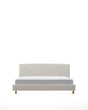 Abziehbares Bett Valma aus perlfarbener Chenille mit Beinen aus massivem Buchenholz für Matratze von 160 x 200 cm von Kave Home – Produktbild 9