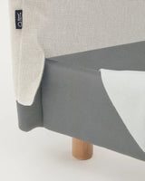 Abziehbares Bett Valma aus perlfarbener Chenille mit Beinen aus massivem Buchenholz für Matratze von 180 x 200 cm von Kave Home – Produktbild 5