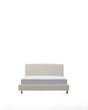 Abziehbares Bett Valma aus perlfarbener Chenille mit Beinen aus massivem Buchenholz für Matratze von 90 x 200 cm von Kave Home – Produktbild 8