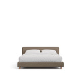 Abziehbares Bett Valma mit brauner Chenille und Beinen aus massivem Buchenholz für Matratzengröße 160 x 200 cm von Kave Home – Bild 1