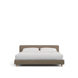 Abziehbares Bett Valma mit brauner Chenille und Beinen aus massivem Buchenholz für Matratzengröße 180 x 200 cm von Kave Home – Bild 1
