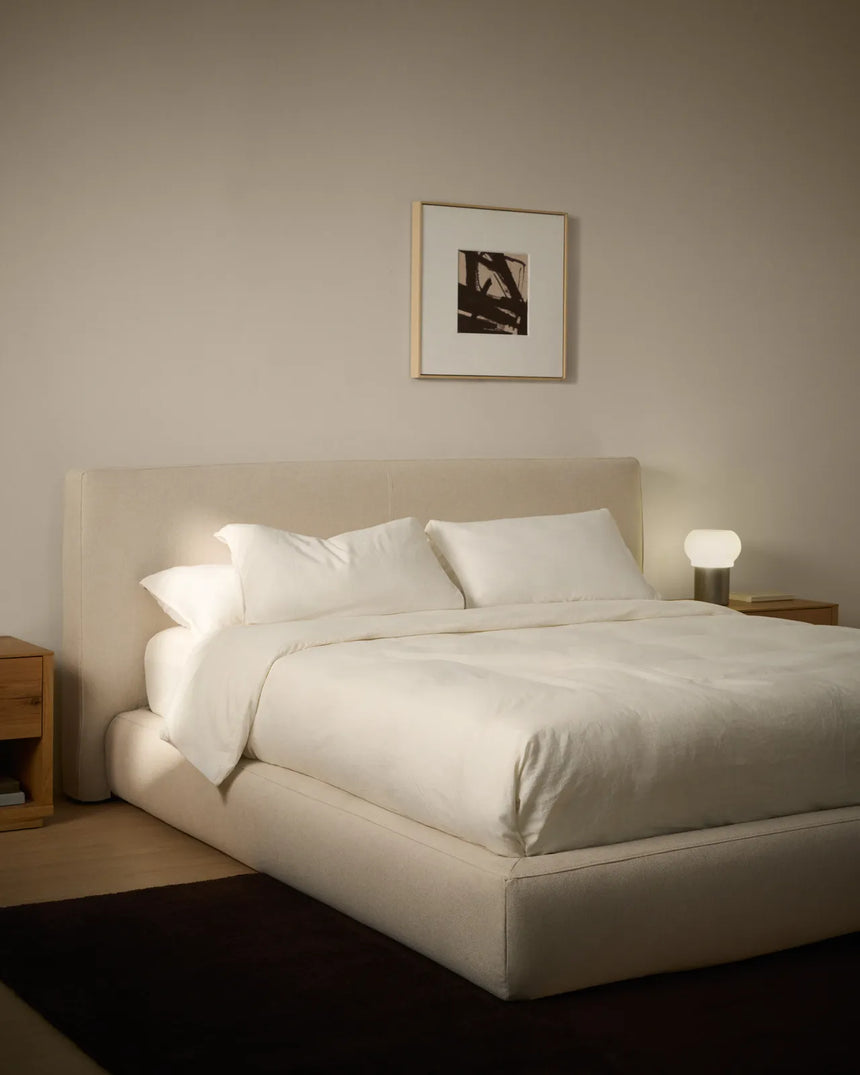 Abziehbares Bett mit aufklappbarem Bettkasten Blok in Écru für Matratzengröße 180 x 200 cm, FSC Mix Credit von Kave Home – Bild 2