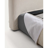 Abziehbares Bett mit aufklappbarem Bettkasten Blok in Écru für Matratzengröße 180 x 200 cm, FSC Mix Credit von Kave Home – Bild 9