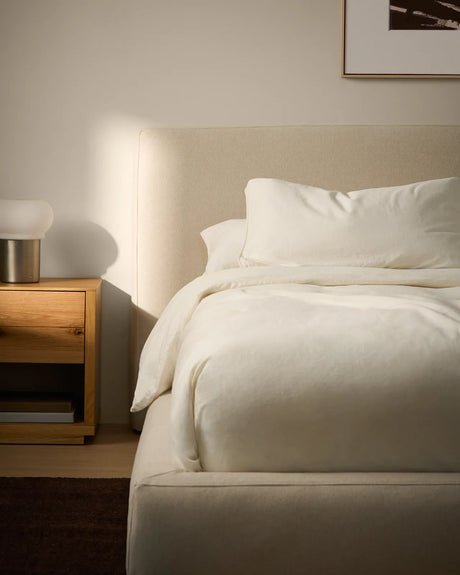 Abziehbares Bett mit aufklappbarem Bettkasten Blok in Écru für Matratzengröße 90 x 200 cm, FSC Mix Credit von Kave Home – Bild 2