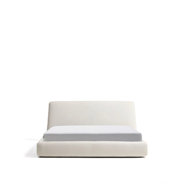 Abziehbares Bett mit aufklappbarem Bettkasten Martina in ecrufarbener Chenille für Matratzengröße 180 x 200 cm von Kave Home – Bild 1