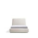 Abziehbares Bett mit aufklappbarem Bettkasten Martina in ecrufarbener Chenille für Matratzengröße 90 x 200 cm von Kave Home – Bild 1