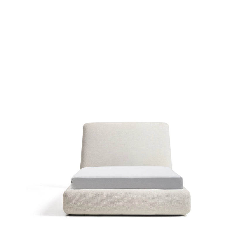Abziehbares Bett mit aufklappbarem Bettkasten Martina in ecrufarbener Chenille für Matratzengröße 90 x 200 cm von Kave Home – Bild 1
