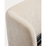 Abziehbares Bett mit aufklappbarem Bettkasten Nerla aus beiger Chenille, für Matratzen von 160 x 200 cm von Kave Home – Bild 11