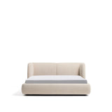 Abziehbares Bett mit aufklappbarem Bettkasten Nerla aus beiger Chenille für Matratzen von 180 x 200 cm von Kave Home – Bild 1