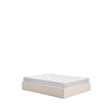 Abziehbares, aufklappbares Bett mit Stauraum Nelzi für Matratzengröße 160 x 200 cm in ecrufarbener Chenille, 100 % FSC von Kave Home – Produktbild 10