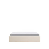 Abziehbares, aufklappbares Bett mit Stauraum Nelzi für Matratzengröße 180 x 200 cm in ecrufarbener Chenille, 100 % FSC von Kave Home – Produktbild 1