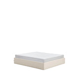 Abziehbares, aufklappbares Bett mit Stauraum Nelzi für Matratzengröße 180 x 200 cm in ecrufarbener Chenille, 100 % FSC von Kave Home – Produktbild 5