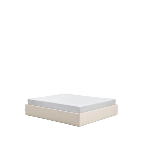 Abziehbares, aufklappbares Bett mit Stauraum Nelzi für Matratzengröße 180 x 200 cm in ecrufarbener Chenille, 100 % FSC von Kave Home – Produktbild 5