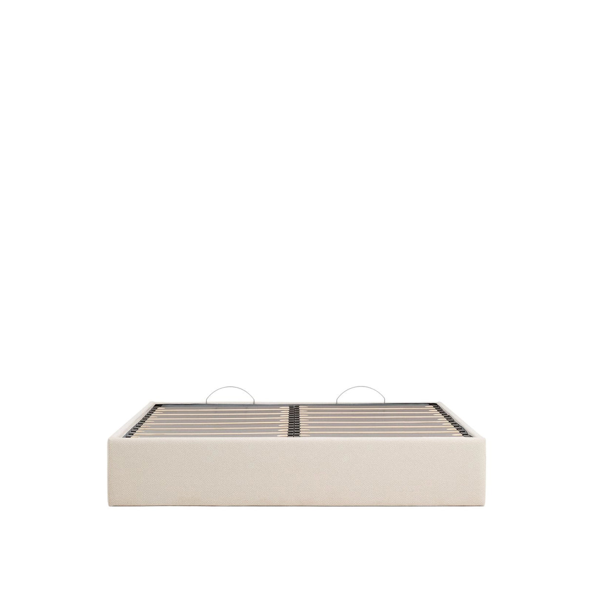 Abziehbares, aufklappbares Bett mit Stauraum Nelzi für Matratzengröße 180 x 200 cm in ecrufarbener Chenille, 100 % FSC von Kave Home – Produktbild 6