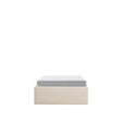 Abziehbares, aufklappbares Bett mit Stauraum Nelzi für Matratzengröße 90 x 200 cm in ecrufarbener Chenille, 100 % FSC von Kave Home – Produktbild 1