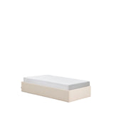 Abziehbares, aufklappbares Bett mit Stauraum Nelzi für Matratzengröße 90 x 200 cm in ecrufarbener Chenille, 100 % FSC von Kave Home – Produktbild 5