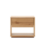 Alguema Nachttisch Eichenfurnier natürliches Finish 60 x 50 cm von Kave Home – Produktbild 9