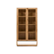 Alguema Vitrine aus Eichenfurnier mit natürlichem Finish 100 x 185 cm von Kave Home – Bild 1