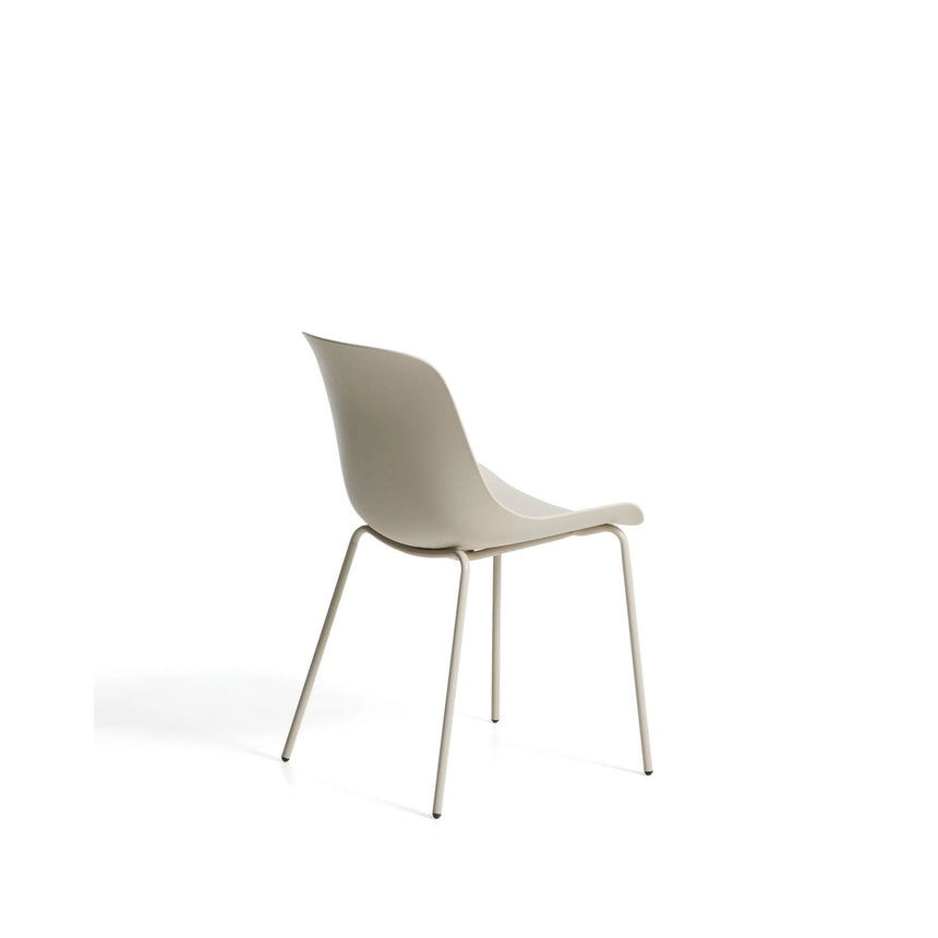 Altea beiger Stuhl mit beige lackierten Stahlbeinen von Kave Home – Bild 4