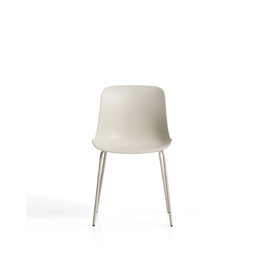 Altea beiger Stuhl mit beige lackierten Stahlbeinen von Kave Home – Bild 5