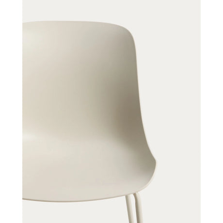 Altea beiger Stuhl mit beige lackierten Stahlbeinen von Kave Home – Bild 7