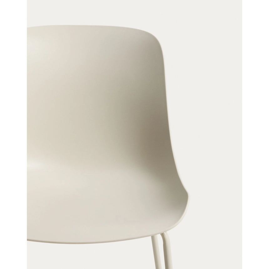 Altea beiger Stuhl mit beige lackierten Stahlbeinen von Kave Home – Bild 7