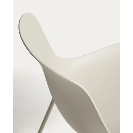 Altea beiger Stuhl mit beige lackierten Stahlbeinen von Kave Home – Bild 9