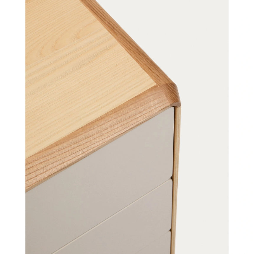 Anielle Sideboard 1 Türe und 3 Schubladen aus Esche massiv und Furnier 150 x 78 cm von Kave Home – Bild 13