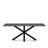 Argo Tisch aus schwarzem Glas und schwarzen Stahlbeinen 200 x 100 cm von Kave Home – Bild 1