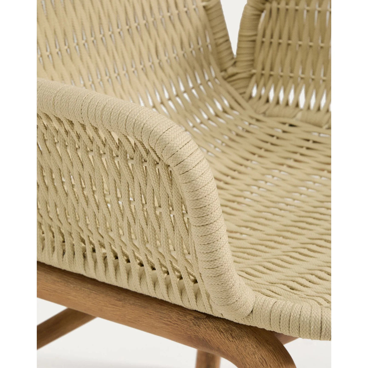 Armlehnstuhl Alipa aus massivem Akazienholz und Seil, FSC 100 % von Kave Home – Bild 11