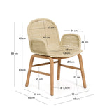 Armlehnstuhl Alipa aus massivem Akazienholz und Seil, FSC 100 % von Kave Home – Bild 5