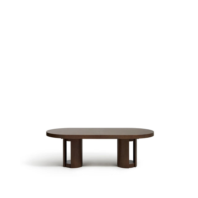 Artis ausziehbarer ovaler Tisch aus Massivholz und Eichenfurnier, FSC 100%, 240 (290) x 110 cm von Kave Home – Bild 1