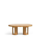 Artis ausziehbarer ovaler Tisch aus Massivholz und Eichenfurnier mit natürlichem Finish, FSC 100%, 190 (240) x 100 cm von Kave Home – Bild 5