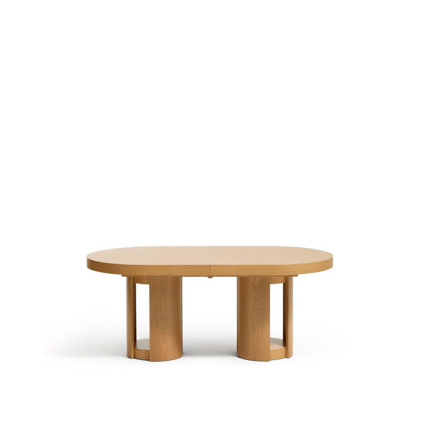 Artis ausziehbarer ovaler Tisch aus Massivholz und Eichenfurnier mit natürlichem Finish, FSC 100%, 190 (240) x 100 cm von Kave Home – Bild 5