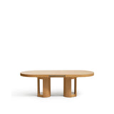 Artis ausziehbarer ovaler Tisch aus Massivholz und Eichenfurnier mit natürlichem Finish, FSC 100%, 190 (240) x 100 cm von Kave Home – Bild 6