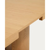 Artis ausziehbarer ovaler Tisch aus Massivholz und Eichenfurnier mit natürlichem Finish, FSC 100%, 240 (290) x 110 cm von Kave Home – Bild 11